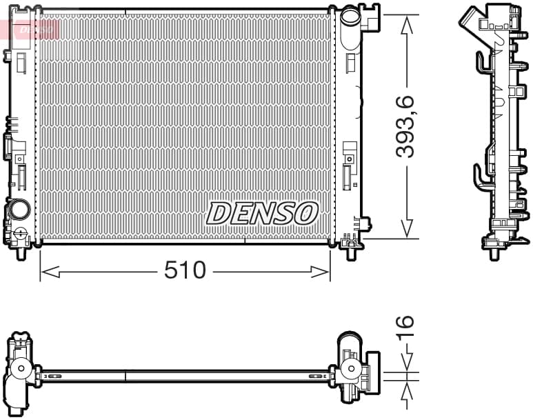 DENSO Chladič motora DRM46103 1