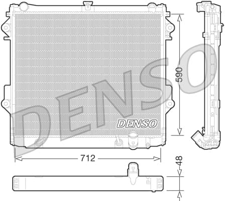 DENSO Chladič motora DRM50074 1