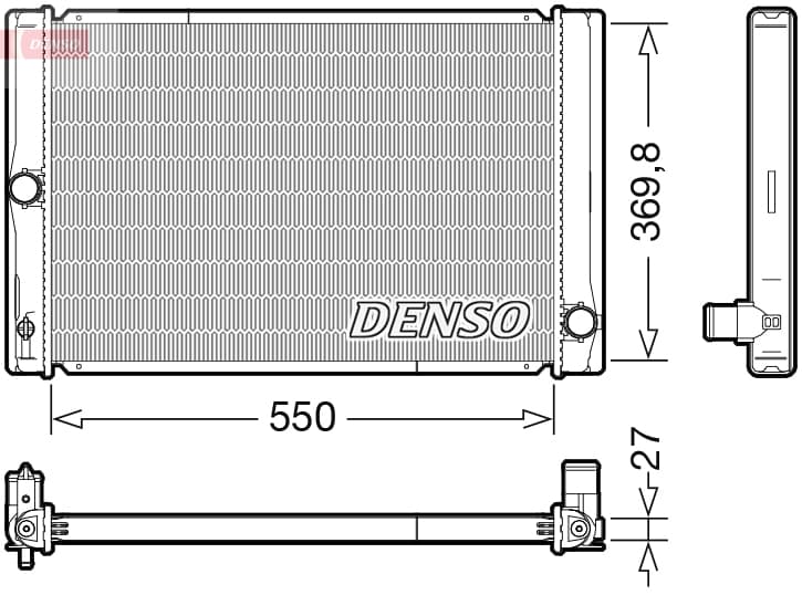 DENSO Chladič motora DRM50123 1