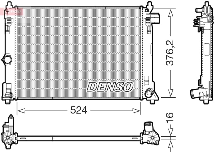 DENSO Chladič motora DRM50130 1