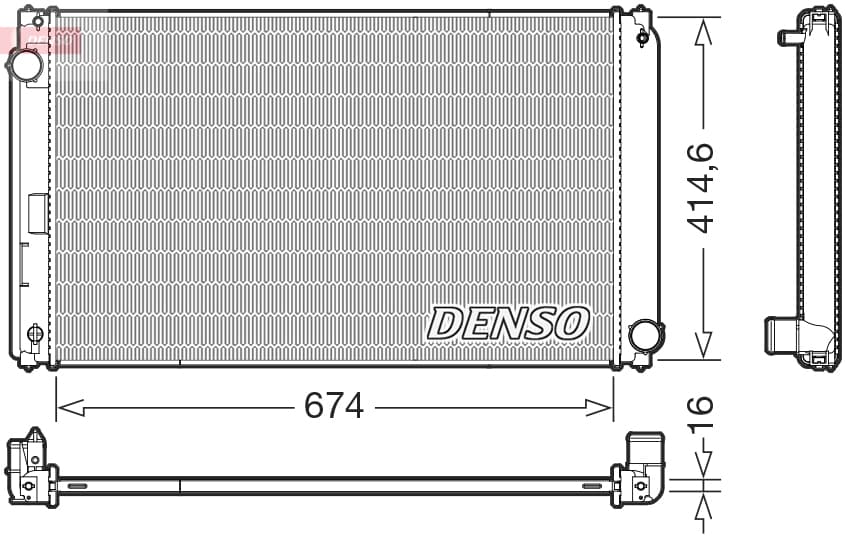 DENSO Chladič motora DRM50149 1