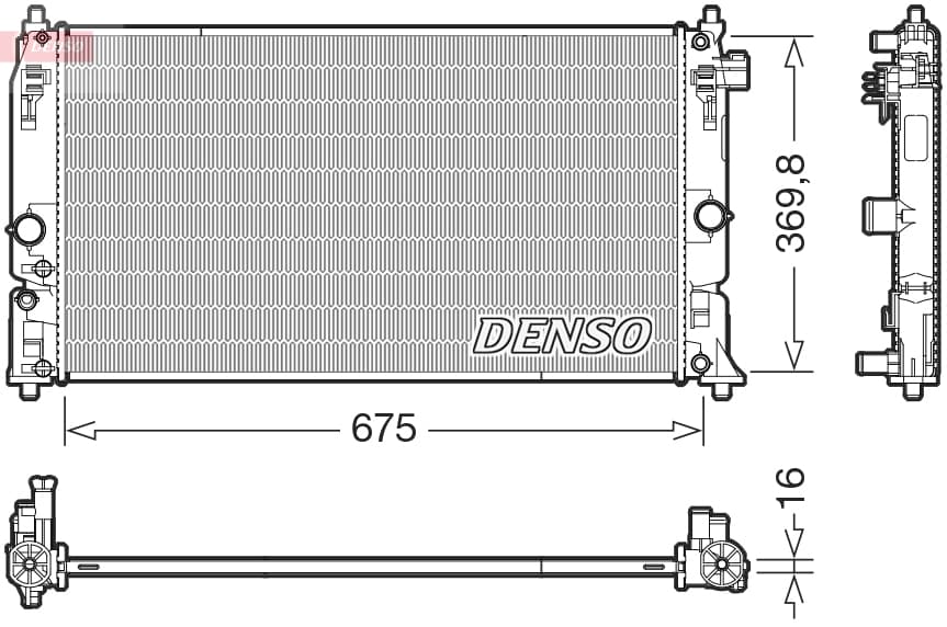 DENSO Chladič motora DRM50150 1