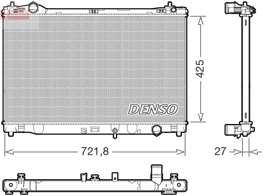 DENSO Chladič motora DRM50153 1