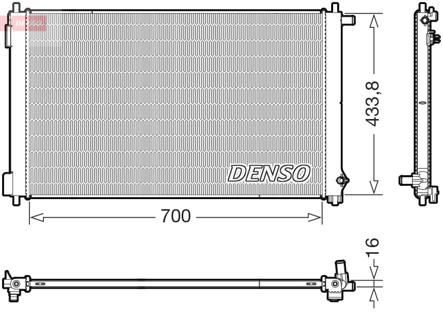 DENSO Chladič motora DRM50154 1
