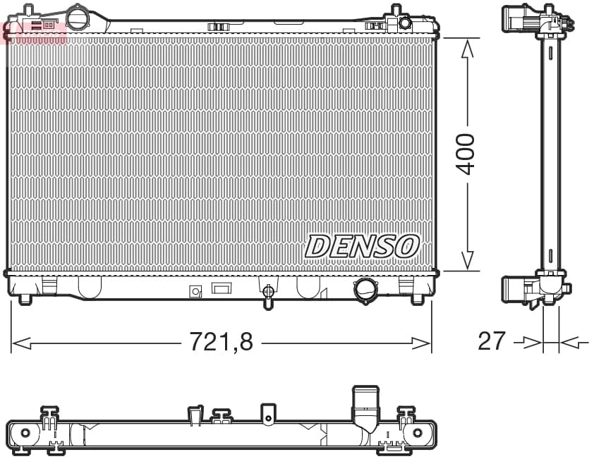 DENSO Chladič motora DRM51021 1