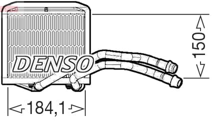 DENSO Výmenník tepla vnútorného kúrenia DRR09102 1