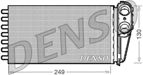 DENSO Výmenník tepla vnútorného kúrenia DRR21001 1