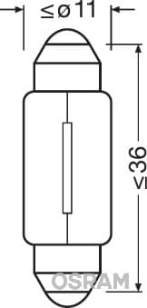 OSRAM Žiarovka pre osvetlenie dverí 6461 1