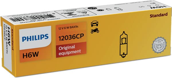 PHILIPS Žiarovka osvetlenia poznávacej značky 12036CP 1