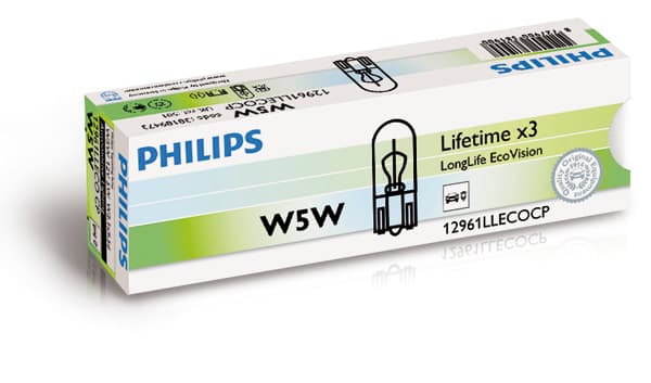 PHILIPS Žiarovka osvetlenia poznávacej značky 12961LLECOCP 1