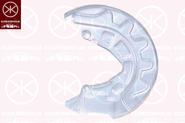 KLOKKERHOLM Ochranný plech proti rozstreku, Brzdový kotúč 0027376 1