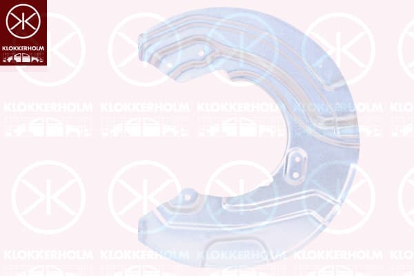 KLOKKERHOLM Ochranný plech proti rozstreku, Brzdový kotúč 0062373 1