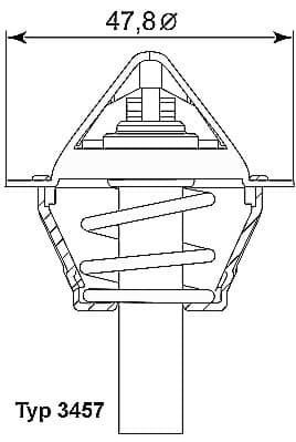 WAHLER Termostat chladenia 345790D 1
