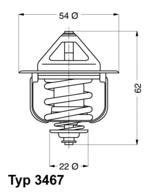 WAHLER Termostat chladenia 346785D 1