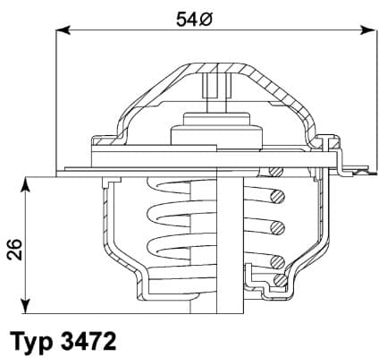 WAHLER Termostat chladenia 347287D 1