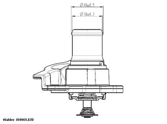 WAHLER Termostat chladenia 41093782D 1