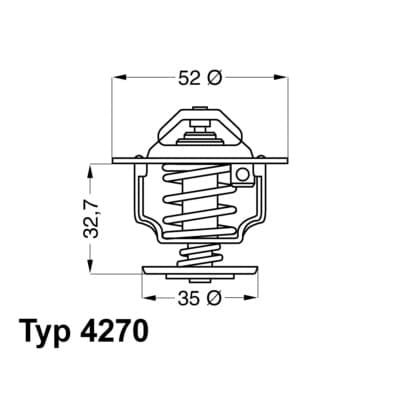 WAHLER Termostat chladenia 427088D 1