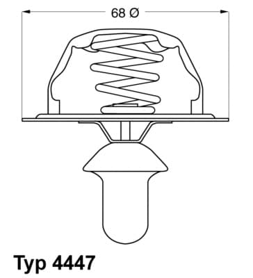 WAHLER Termostat chladenia 444780D 1