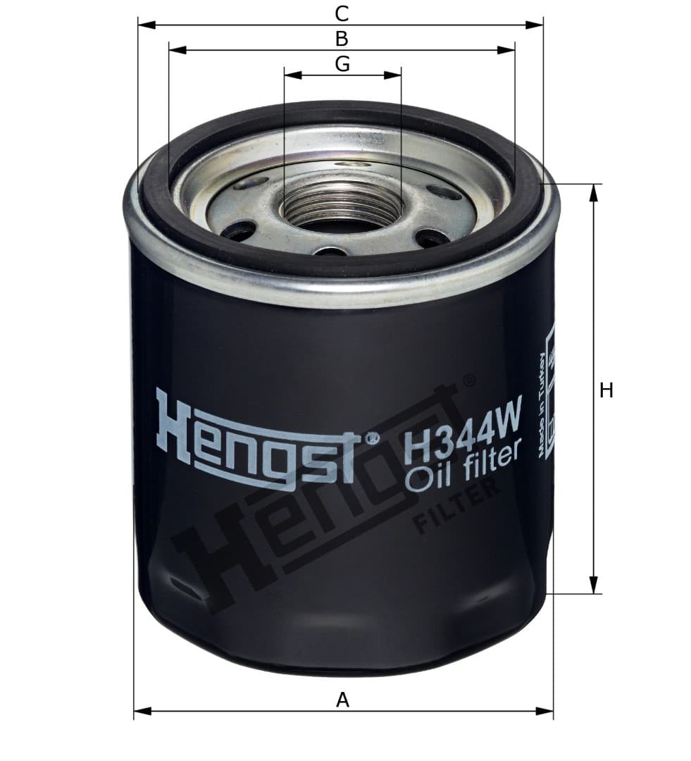 HENGST FILTER Olejový filter H344W 1