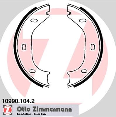 ZIMMERMANN Sada brzd. čeľustí parkov. brzdy 109901042 1