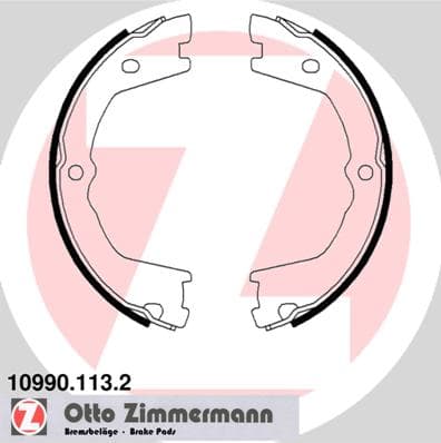 ZIMMERMANN Sada brzd. čeľustí parkov. brzdy 109901132 1