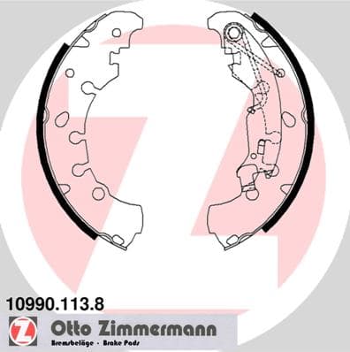 ZIMMERMANN Sada brzdových čeľustí 109901138 1