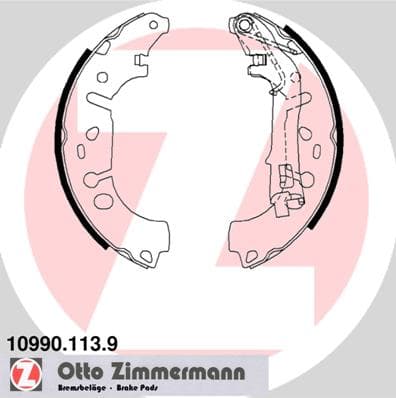 ZIMMERMANN Sada brzdových čeľustí 109901139 1