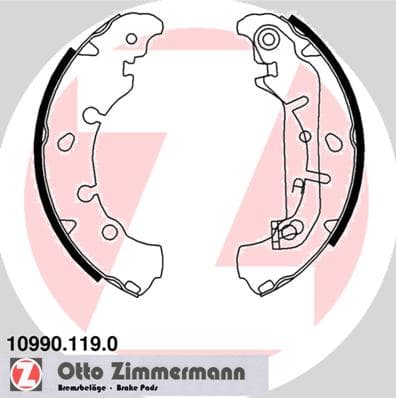ZIMMERMANN Sada brzdových čeľustí 109901190 1