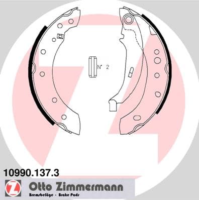 ZIMMERMANN Sada brzd. čeľustí parkov. brzdy 109901373 1