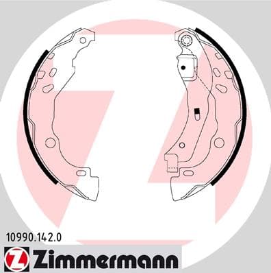 ZIMMERMANN Sada brzdových čeľustí 109901420 1