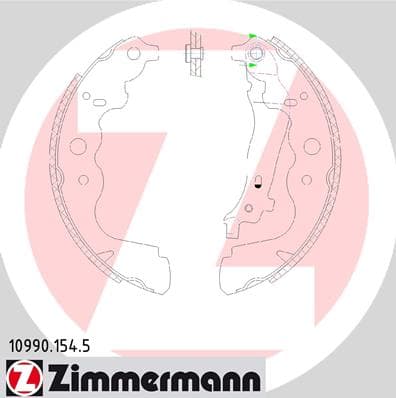 ZIMMERMANN Sada brzdových čeľustí 109901545 1