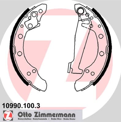 ZIMMERMANN Sada brzdových čeľustí 109901003 1