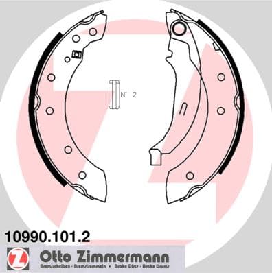 ZIMMERMANN Sada brzdových čeľustí 109901012 1