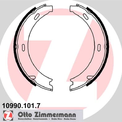 ZIMMERMANN Sada brzd. čeľustí parkov. brzdy 109901017 1