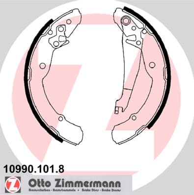 ZIMMERMANN Sada brzdových čeľustí 109901018 1
