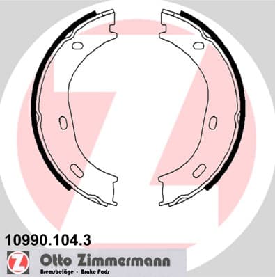 ZIMMERMANN Sada brzd. čeľustí parkov. brzdy 109901043 1