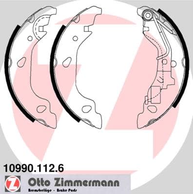 ZIMMERMANN Sada brzdových čeľustí 109901126 1