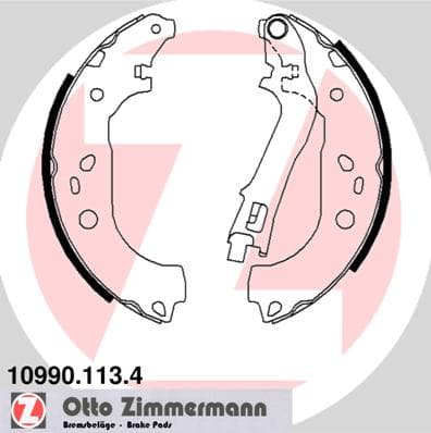 ZIMMERMANN Sada brzdových čeľustí 109901134 1