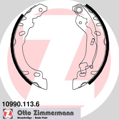 ZIMMERMANN Sada brzdových čeľustí 109901136 1