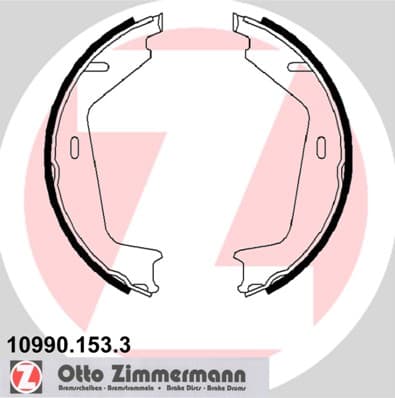 ZIMMERMANN Sada brzd. čeľustí parkov. brzdy 109901533 1