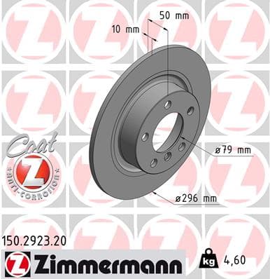 ZIMMERMANN Brzdový kotúč 150292320 1