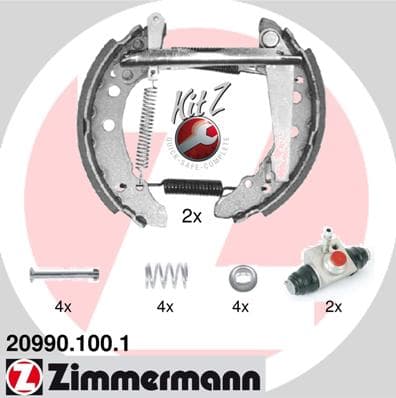 ZIMMERMANN Sada brzdových čeľustí 209901001 1