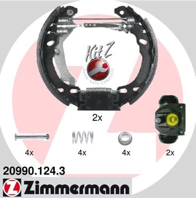 ZIMMERMANN Sada brzdových čeľustí 209901243 1