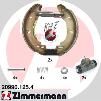 ZIMMERMANN Sada brzdových čeľustí 209901254 1