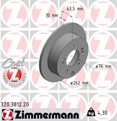 ZIMMERMANN Brzdový kotúč 320381220 1