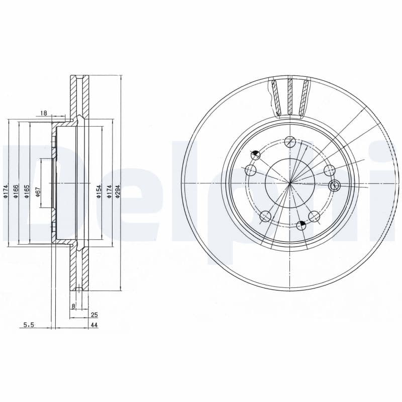 DELPHI Brzdový kotúč BG2772 1