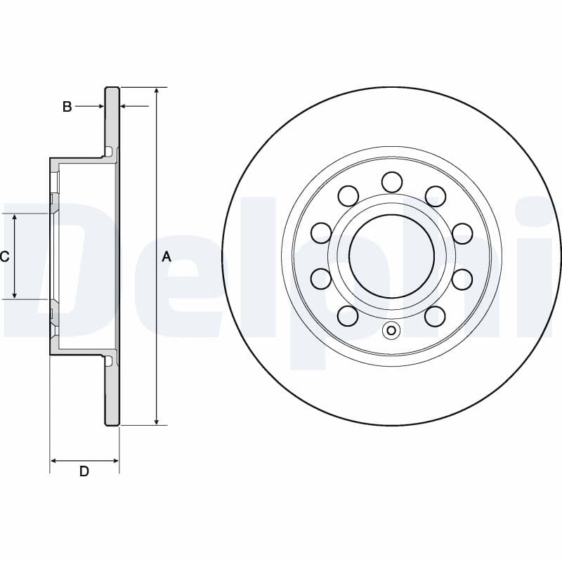 DELPHI Brzdový kotúč BG3834 1