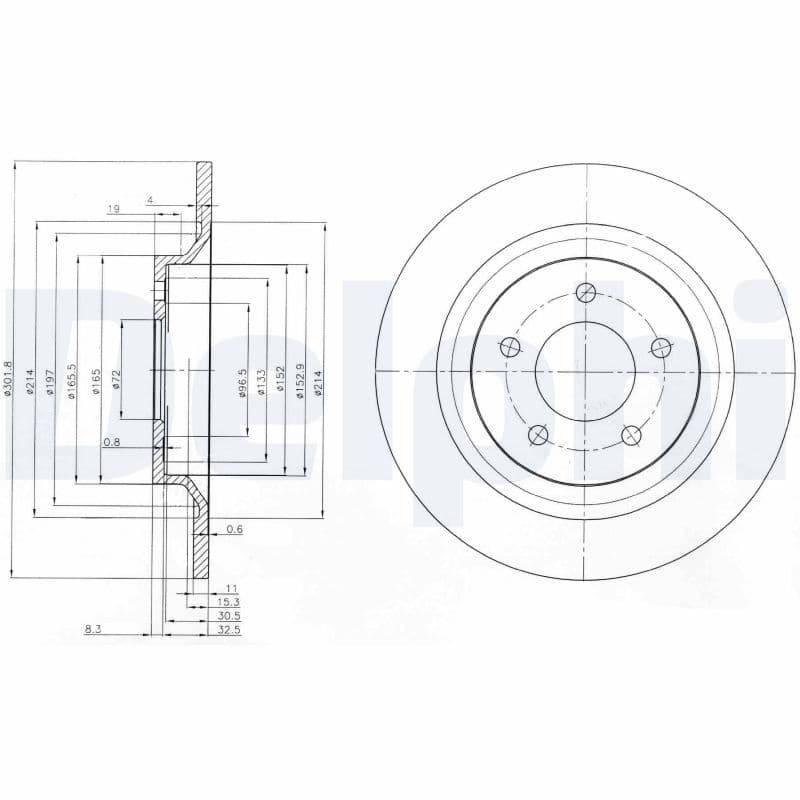 DELPHI Brzdový kotúč BG4026 1