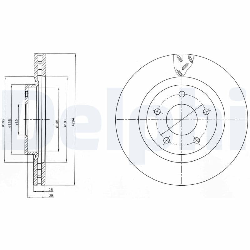 DELPHI Brzdový kotúč BG4246 1