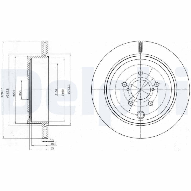 DELPHI Brzdový kotúč BG4288 1